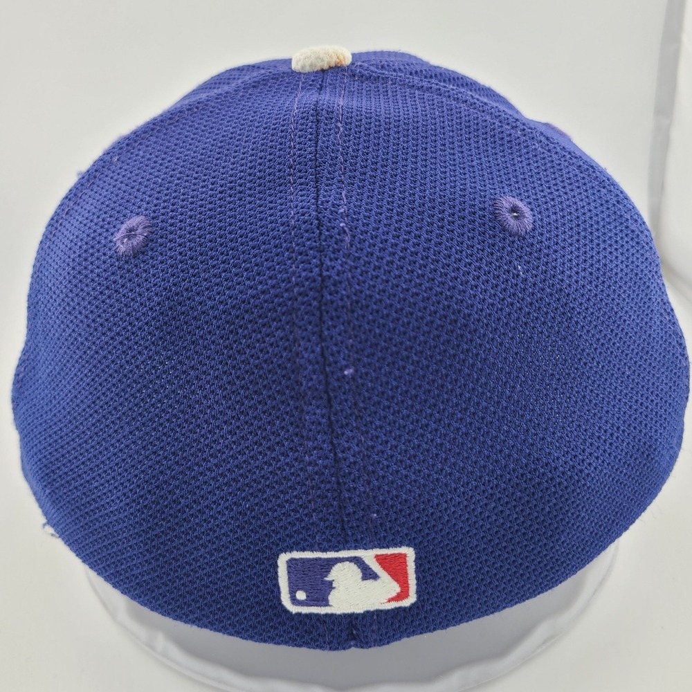 Los Angeles Dodgers New Era 39THIRTY Hat M/L MLB Flex Fit Baseball Blue Retro - Picture 2 of 7